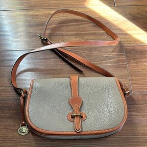 Dooney & Bourke Cream and Brown Crossbody Bag